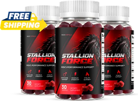 3 bottles of Stallion Force liquid dropper
